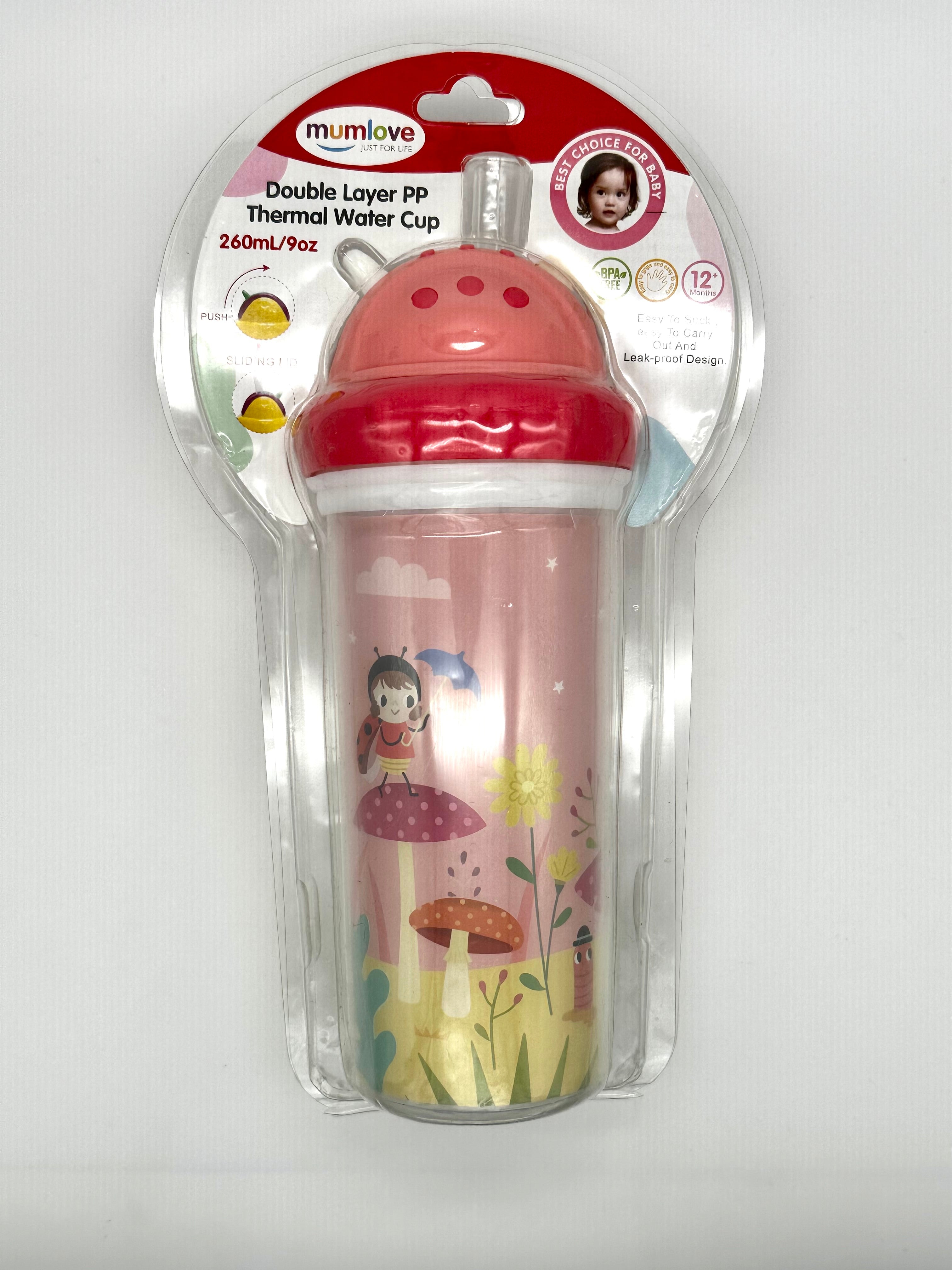 Straw bottle 260ml (mumlove)